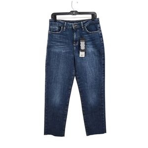 Outland Denim Women's Olivia High Rise Slim Cropped Dakota Blue Jeans Sz 30